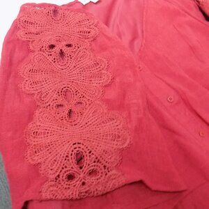 Indgo Rose Button Front 3 Tiered dress - 3X